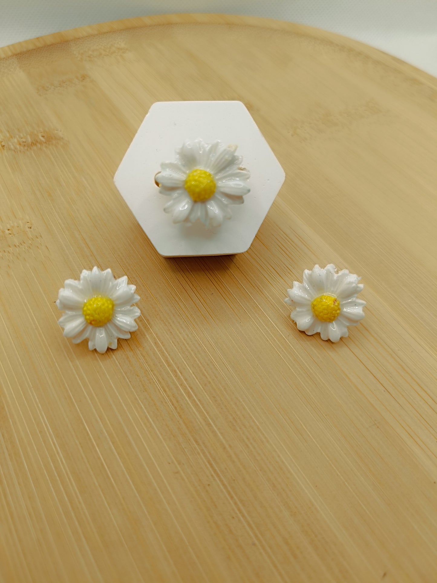 Parure " marguerite enchantée"