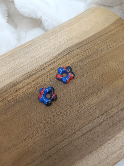 Pampilles " mini mya " trio bleu, noir, rouge