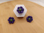 Parure " violette sauvage "