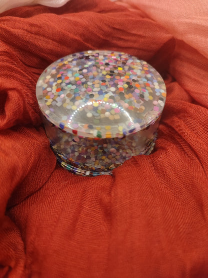 boite à bijoux classique perlé résine epoxy