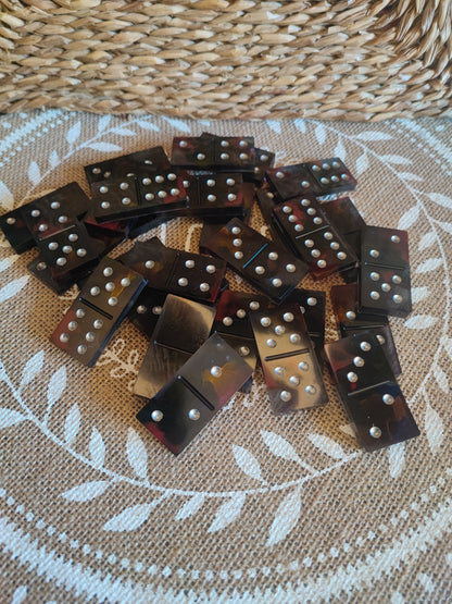 dominos rainbow black résine epoxy