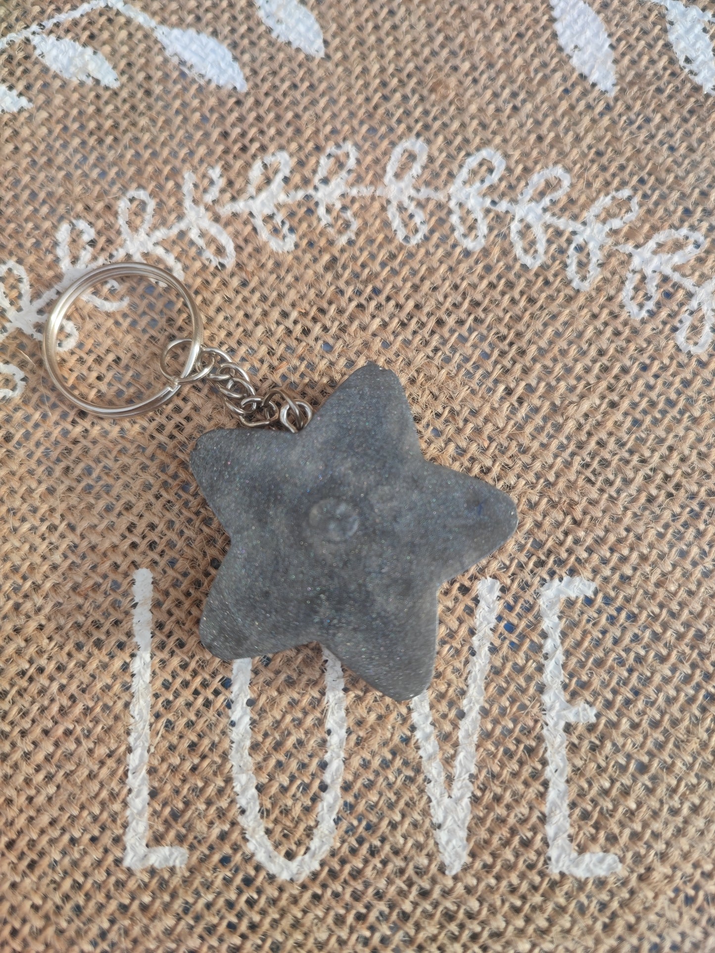 porte clé étoile résine epoxy